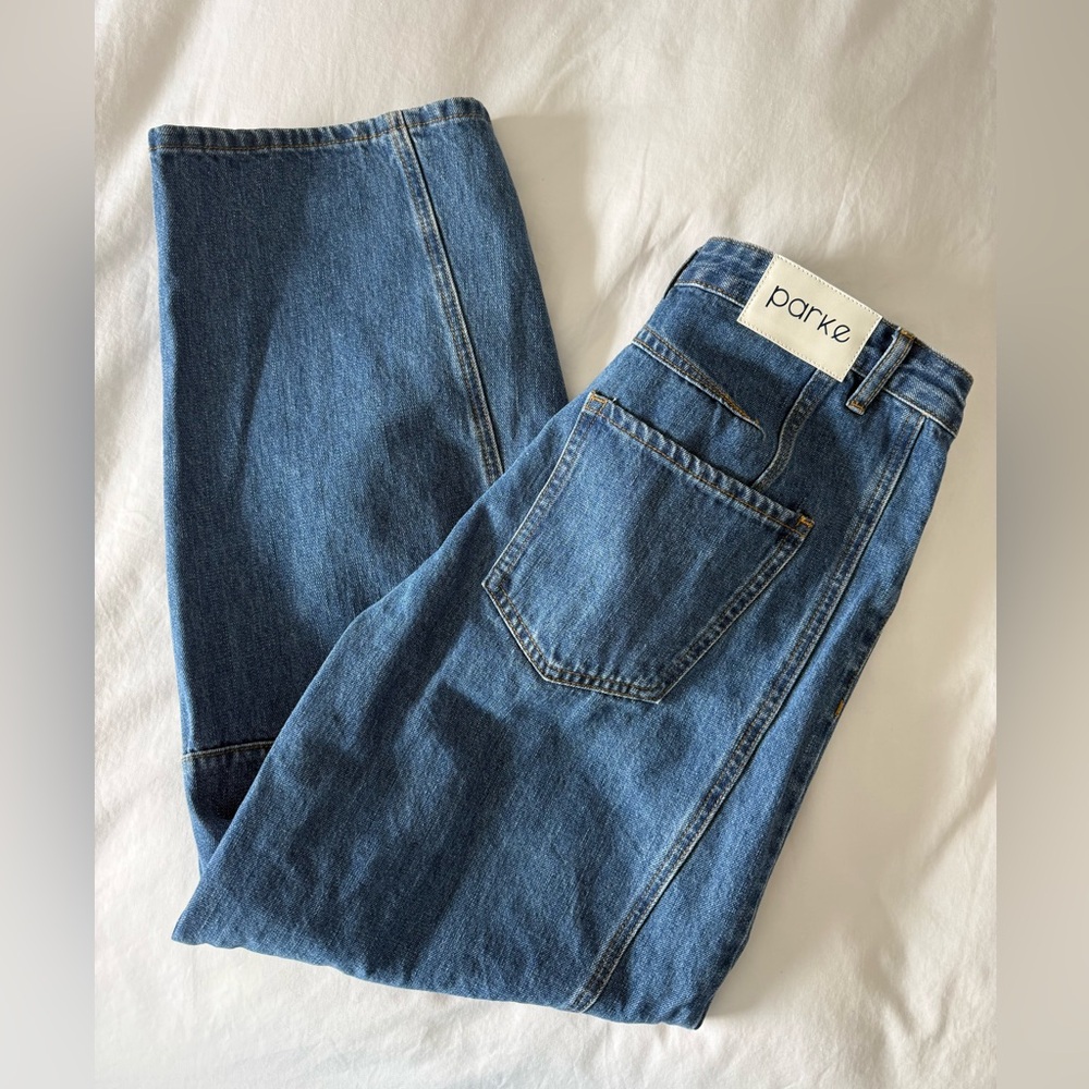 Parke Women's Denim Straight Jeans - Classic Blue